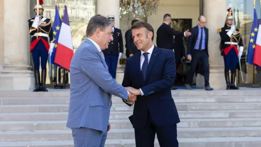 Ontmoeting Bart De Wever en Emmanuel Macron