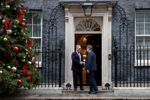 Prime Minister Keir Starmer meets Belgian PM Bart De Wever